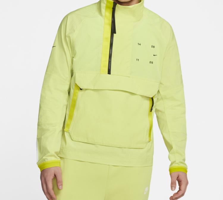Nike Дышащая ветровка мужская неоново-зеленая CK0711-367