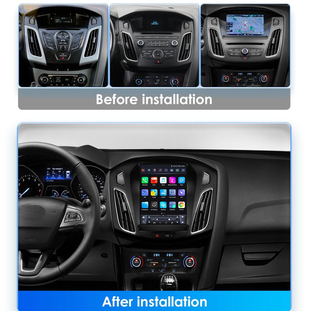 OSSURET Carplay 4G-LTE 7862 DSP 9,7-дюймовый 2 Din Android автомобильный радиоприемник GPS для Ford Focus 3 Mk 3 2011 - 2019 интеллектуальный мультимедийный видеоплеер RDS WIFI