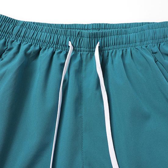 Мужские летние спортивные шорты с эластичной завязкой на талии и карманами на молнии, повседневные шорты, сплошной цвет, широкие пляжные шорты из ледяного шелка