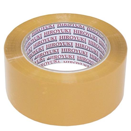 HIROYUKI OPP adhesive for width 48mm x length 100m of 50 tape, brown, packaging, (set rolls)