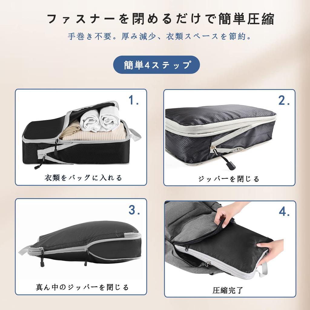 TMVOK Travel Pouch Set of 6 for Business Trip Arrangement Compression Storage Shoe Toiletry Packing for PC Convenient Travel, Case, Bag, Bag, Bag,