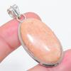 Natural Orange Aventurine 925 Sterling Silver Jewelry Pendant 1.97" R8p15
