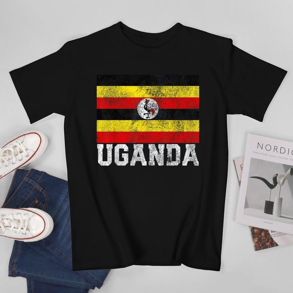 More Design Uganda Flag Ugandans Unisex Tshirt Tees Tshirt Oneck T Shirts Unisex Boys Clothing 100 Cotton