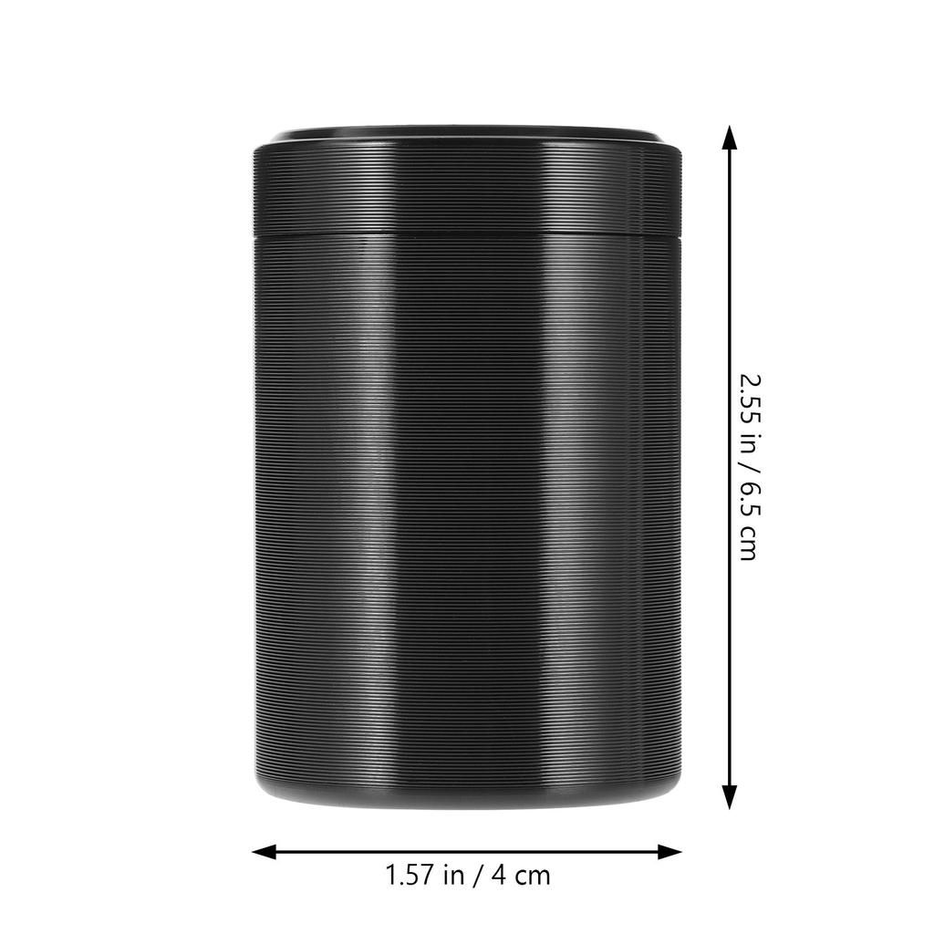 Tea Canister Titanium Alloy Compact Portable Sealed Tea Storage Container Uv Protection Metal Jar Multi-Use Food Storage