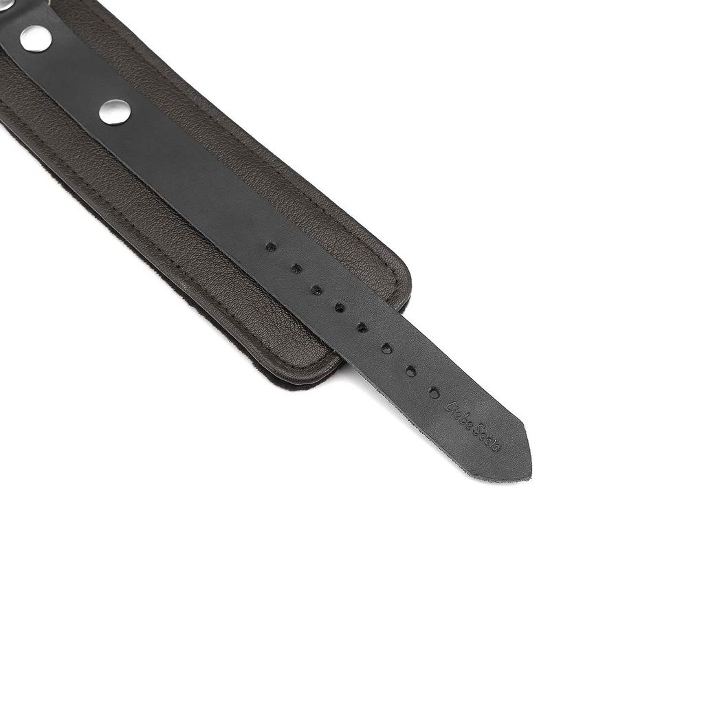 Liebe Seele Wild Gent Fetters SM Goods Restraint Genuine Leather Sheep Leather Queen Luxury Cosplay Dark Brown Restraint Play