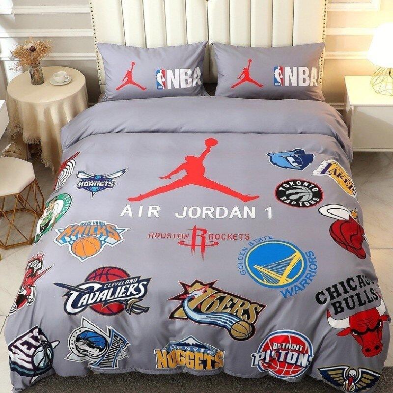 Galaxy Sport Team Bedding Set 3pcs Twin Size Comforter Cover Sheet Pillowcase Digital Printed Fan Bed Set