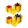 3 Pieces Christmas Light Up Boxes ,Light Present ,Christmas Scene Layout Decoration for