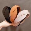 Korean Braided Headband for Women Wide Face Wash Headband Solid Color Cloth Head Hoop Hair Bands Styling Headwear Accessories