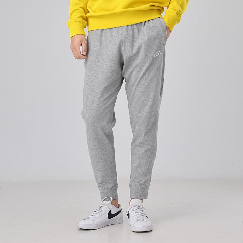 Nike Однотонный спортивный кардиган с капюшоном и спортивные штаны с манжетами, повседневный спортивный комплект для мужчин BV2649-063+BV2763-063