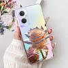 Clear For Oppo Reno 7Z 5G CPH2343 Case For Oppo Reno 8Z 5G CPH2457 Cover Luxury Butterfly Love Fashion Flowers Cool Lion Painted