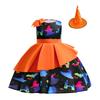 Halloween Girls Dress Printed Dress Witch Role Play Cosplay Costume Masquerade Costume