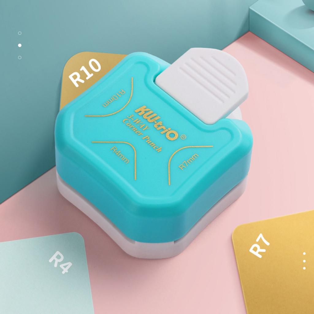 Corner Rounder Punch 3 Way Corner Cutter for Paper Craft Laminate DIY