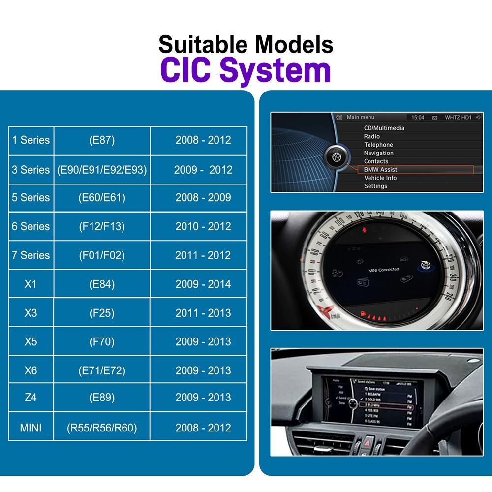 ANYFAR Беспроводной CarPlay Android Auto Для BMW Системы NBT CIC 1 2 3 4 5 7 Серии X1 X3 X4 X5 F20 F21 F30 F31 F10 F48 F25 E84