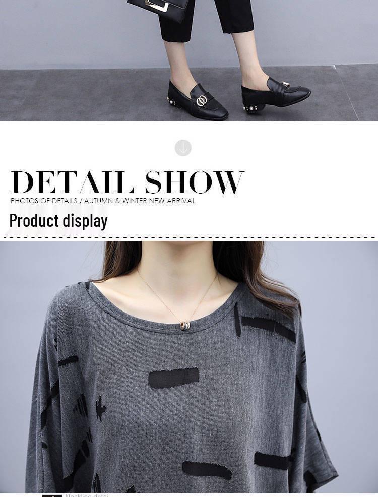 Женский модный комплект из двух вещей большого размера: Футболка с коротким рукавом и юбка для стройнящего эффекта