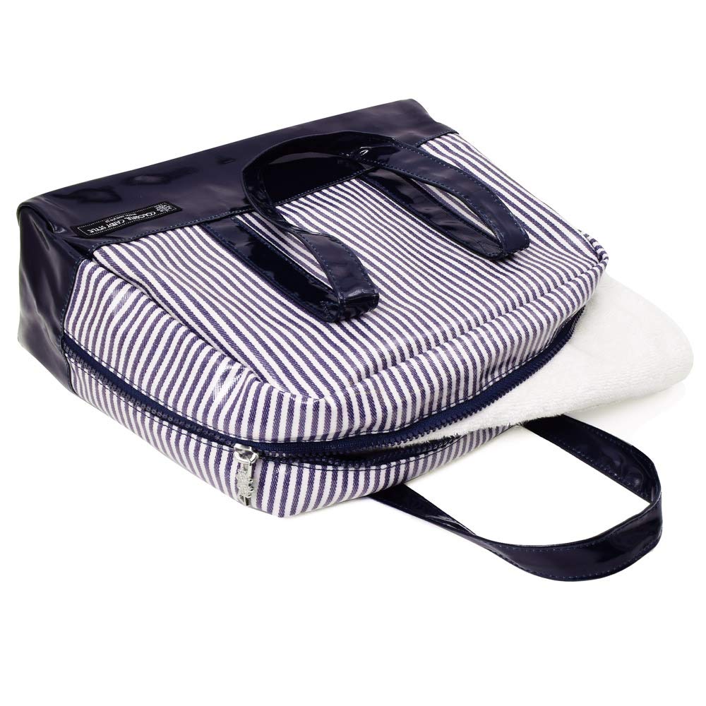 COLORFUL CANDY STYLE Сумка для бассейна для мальчиков и детей, виниловая, водонепроницаемая, водоотталкивающая, сумка для плавания, гикори N2903300, полубостонская, полосатая/темно-синяя