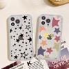 Милый чехол для телефона со звездой для iPhone 15 11 12 13 14 Mini Pro Max XR X XS прозрачный чехол из ТПУ