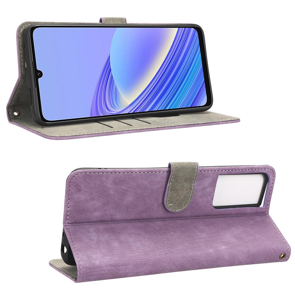 PU Leather Phone Case for TCL 40 SE RFID Blocking Wallet Phone Stand Cover