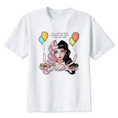 Футболка с отрубями Мелани Мартинес, женская футболка, забавные футболки, одежда, цельная рубашка в стиле аниме