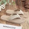 Fashion 2024 New Summer Imitation Straw Women's Sandals Flip-flops Fashion Beach Flat-heeled Comfortable Outdoor Beach Women's Slippers