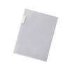 LIHIT LAB Clear File Pocket 6 Milky Holder, Pockets, A4, White, F3412-1