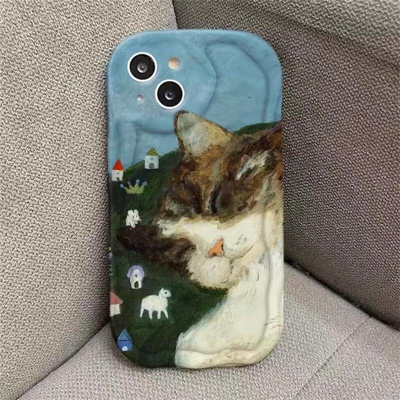 Чехол для VIVO Y22S Y36 Y76 Y02S Y17S Y21 33S Y21S Y35 Y15S Y15A Y01 Y16 Y20 V21E V29E V23E V25 V23 V27 Pro Чехол Милый Кот 3D