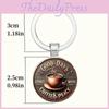 Vintage Coffee Cup Keychain With Zinc Alloy Material For Gift Giving And Souvenir Collectors
