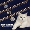 Faux Pearl Pet Necklace for Cats Dogs Adjustable Double-Layer Cat Collar