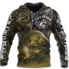 2023-Bear Hunting Camo 3D Print Animals Hoodies for Men / Women Harajuku Fashion Hooded Sweatshirt Autumn Casual Hoodie