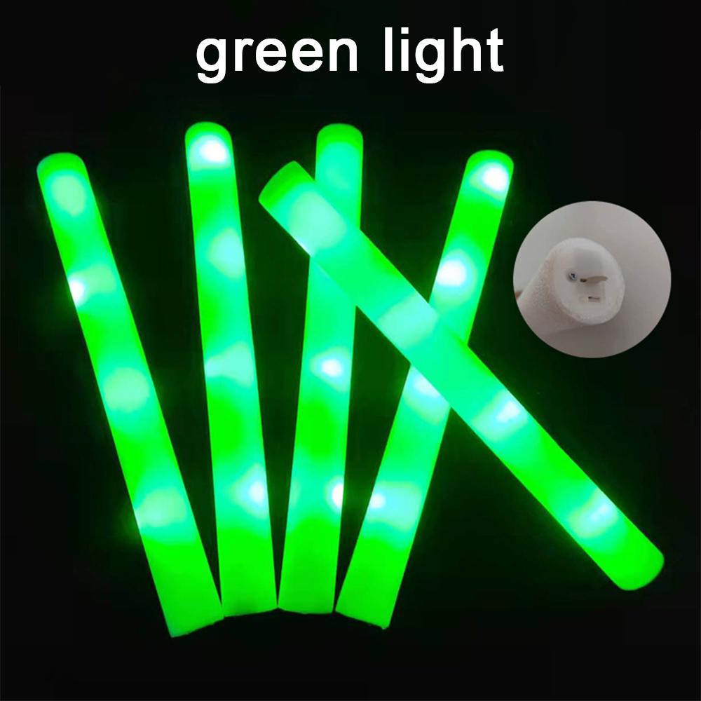 1 шт. светодиодные светящиеся палочки оптом красочные RGB светящиеся пенопластовые палочки для Рождества, дня рождения, свадьбы, светящиеся в темноте принадлежности для вечеринок
