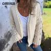 Winter Women's Sweater Fashion Solid Color Long Sleeve Cardigan Sweater
