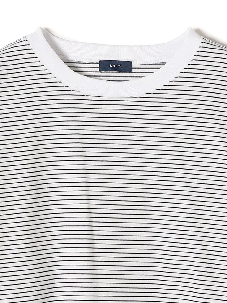 SHIPS Топ с длинным рукавом в рубчик, размер единый, женский, полосатый/однотонный, 312050299, Белый,