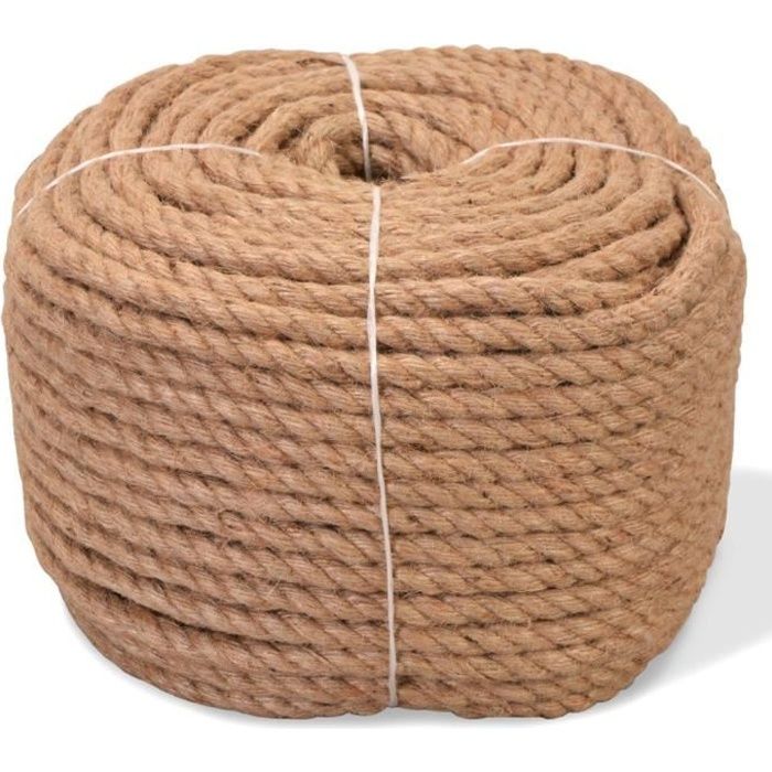Corde - vidaXL - Jute 100% - 10 mm - 100 m - Écologique et durable