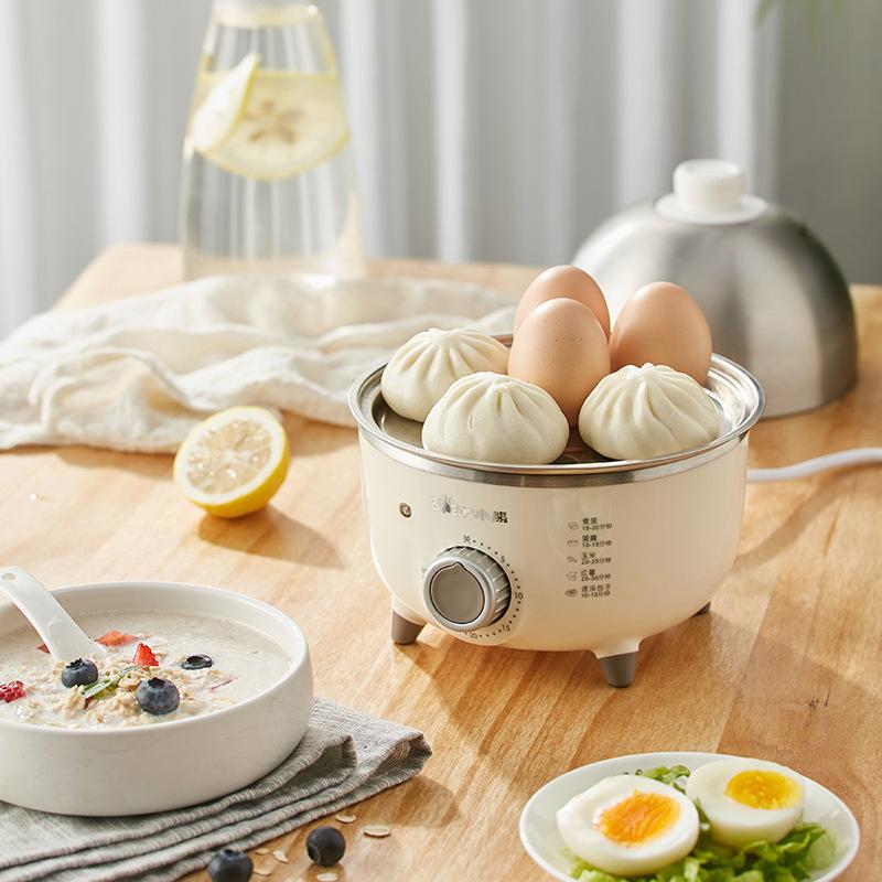 360W Electric Egg Boiler Breakfast Machine Multicooker Automatic Steamer Egg Cookers Egg Custard Steaming Cooker with Timer