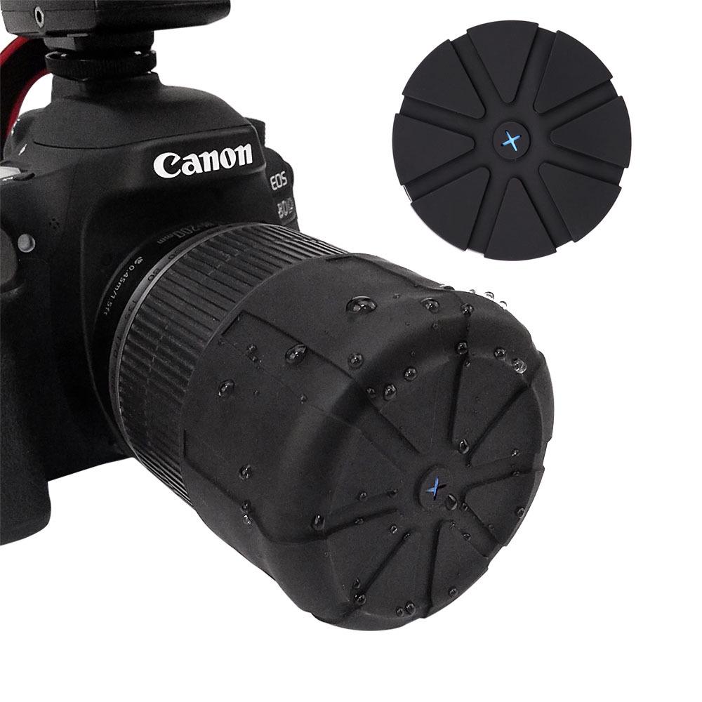 Универсальная водонепроницаемая силиконовая крышка для объектива и бленда для зеркальной камеры, защита от пыли