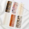 Cellulose Acetate Hair Comb Wide Teeth Anti-static Scalp Massage Pocket Comb Marbling Men Women Wet