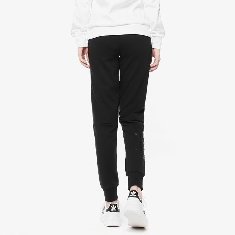adidas Женские спортивные штаны Neo Casual Running Tapered Sweatpants Black DN7406