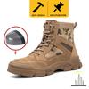 Защитная обувь, сталь Baotou Kevlar, рабочая обувь Smash Anti-puncture, высокие ботинки