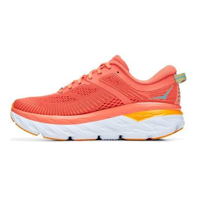 HOKA Bondi 7 Камелия Прибрежный Оттенок Женские Кроссовки Оранжевый 1110519-CCSD