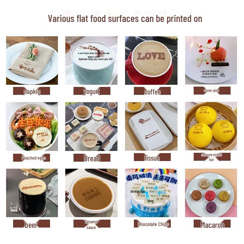 Handheld Edible Ink Food & Coffee Art Printer