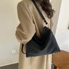 Casual Retro Solid Color Large Capacity Winter New Popular Fashion Crossbody Shoulder Tote Big Bag
