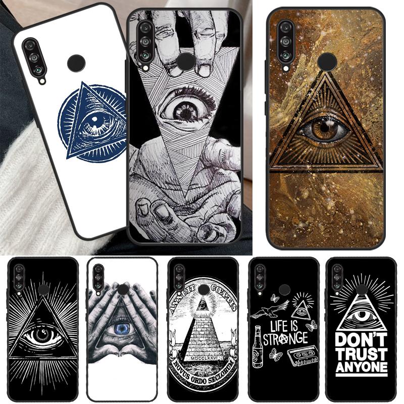 Чехол для телефона Illuminati Eye Occult Pyramid для Honor 50 Pro, Huawei Nova 5T P Smart Z 2019 P20 P30 P40 Lite P50 Pro