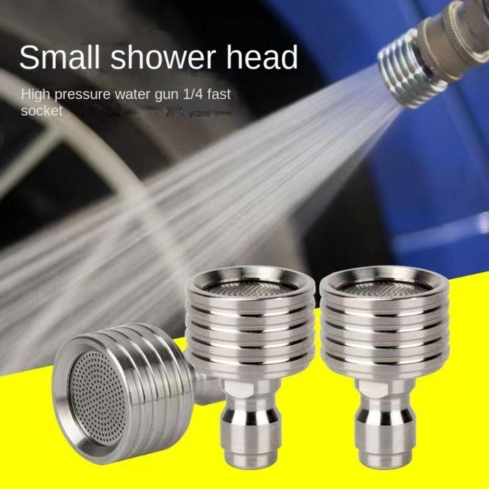 1/4 Quick Connect Shower Blades Stainless Steel Shower Head Car Washing