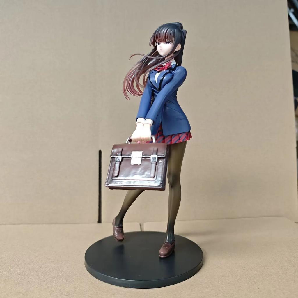 26CM Anime Komi san wa Komyushou Desu Figure Komi Shouko Dream Tech 1/7 Wave School Uniform Ver Model Toy Gift Action Figure