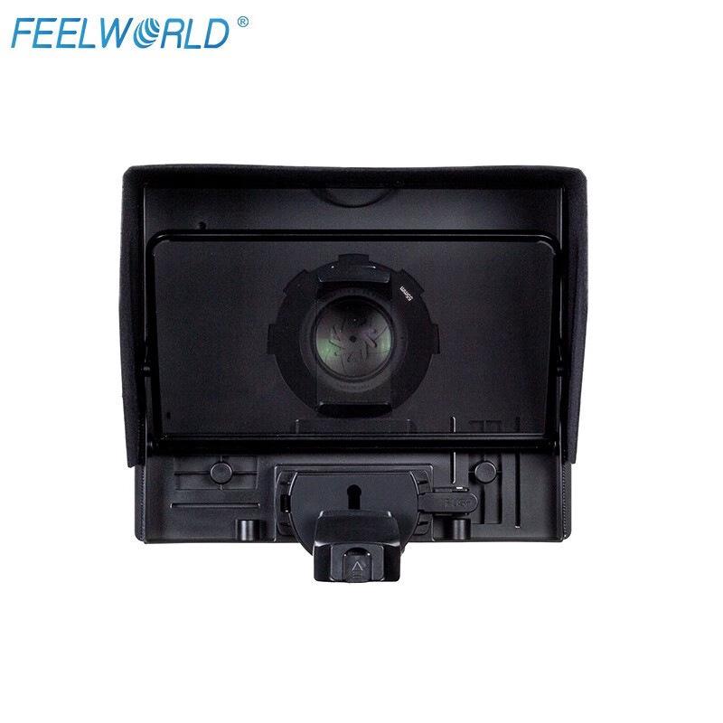Fu Weide TP10 10-дюймовый складной телесуфлер для DSLR и телефона: Высокая прозрачность, HD-субтитры, Идеально для прямых трансляций и съемок.