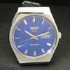 ЯПОНИЯ 6309A ВИНТАЖНЫЕ МУЖСКИЕ АВТОМАТИЧЕСКИЕ ЧАСЫ SEIKO 5 С СИНИМ ЦИФЕРБЛАТОМ a701284-5 R206a-a701284