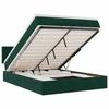 Maison Exclusive - Cadre de lit ottoman avec matelas vert foncé 140x190 cm velours