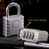 Metal Heavy Duty Padlock Waterproof Rust Proof Password Pad Lock 4-Digit Number Combination Safely Anti-theft Padlock