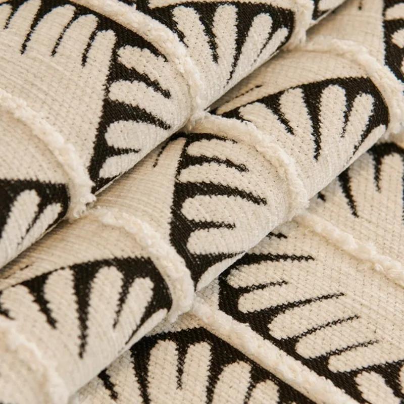 Чехол для дивана с листьями шенилла, жаккардовый, нескользящий, подушка для дивана в форме буквы L, универсальные чехлы для полотенец для дивана, домашний декор