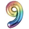 Ballon en Chiffre - Multicolore - 9 - 100cm - Décoration de Fête - Anniversaire