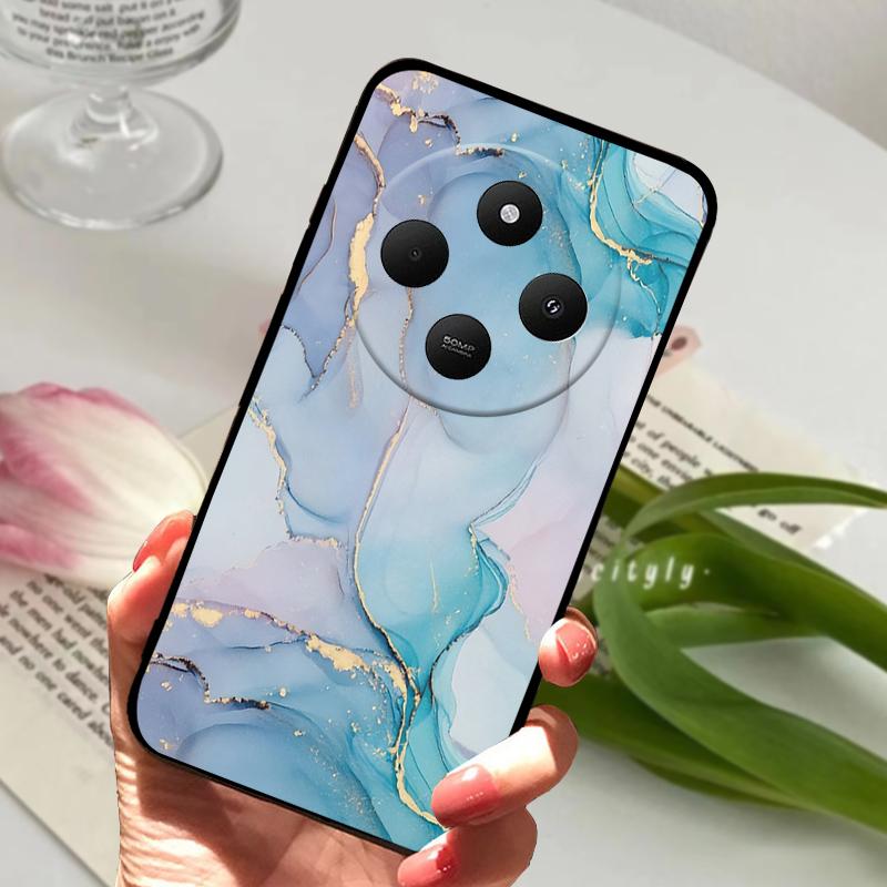 For Redmi 14R 5G Case 14 R Shockproof Silicone TPU Balck Matte Phone Cover For Xiaomi Poco C75 4G C 75 Protective Bumper Fundas